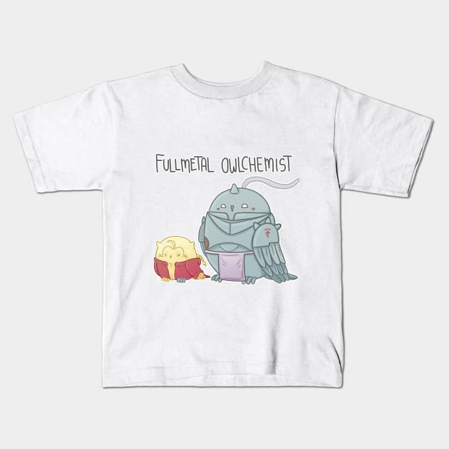 Fullmetal Owlchemist Kids T-Shirt by Limethyst